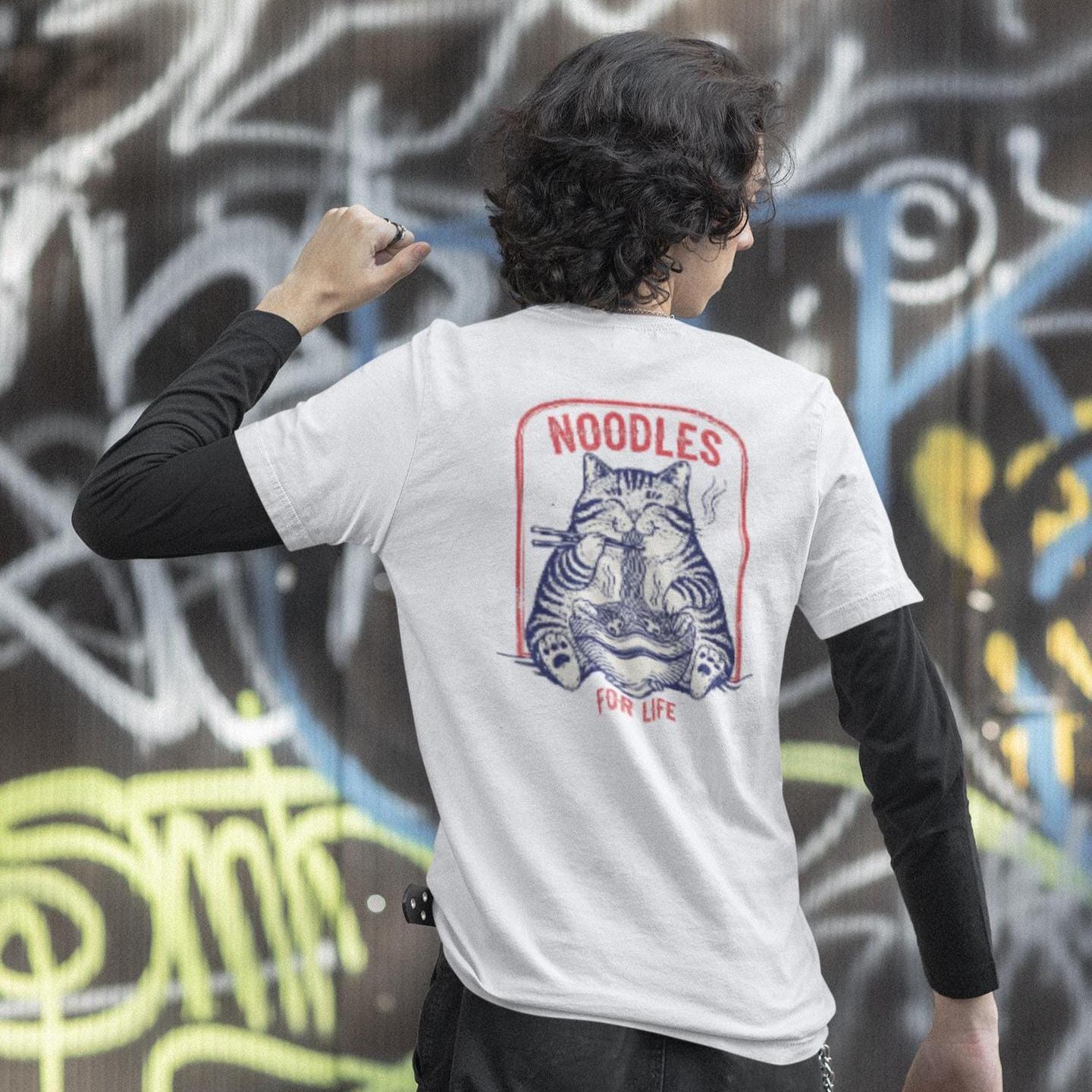 Kawaii Noodle Cat Tee