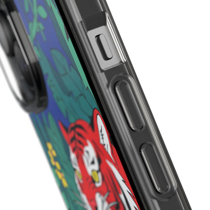 Wild tiger phone case with jungle art