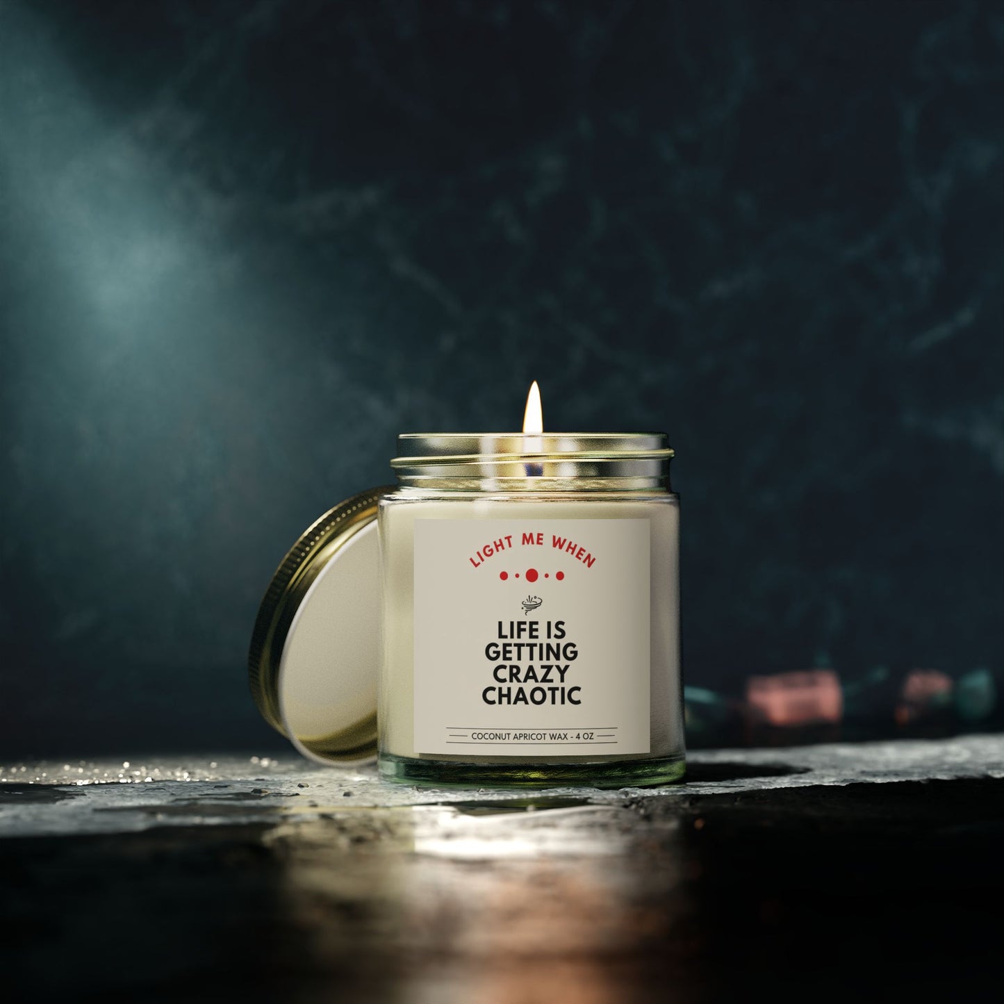 Coconut Apricot Candle, life is getting chaotic