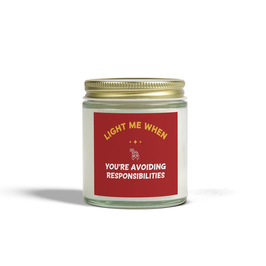 Bold Red Candle for Lazy Vibes
