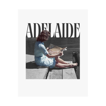 Adelaide Girl Portrait Poster, Retro Fine Art Minimalist Matte Vertical Posters