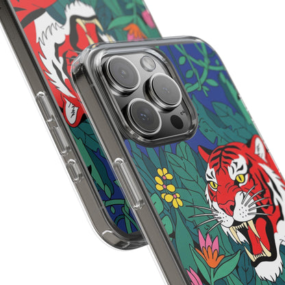 Wild tiger phone case with jungle art