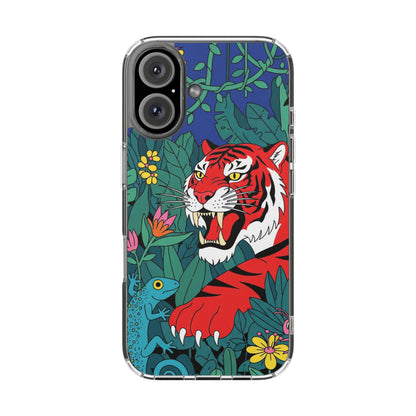 Wild tiger phone case with jungle art