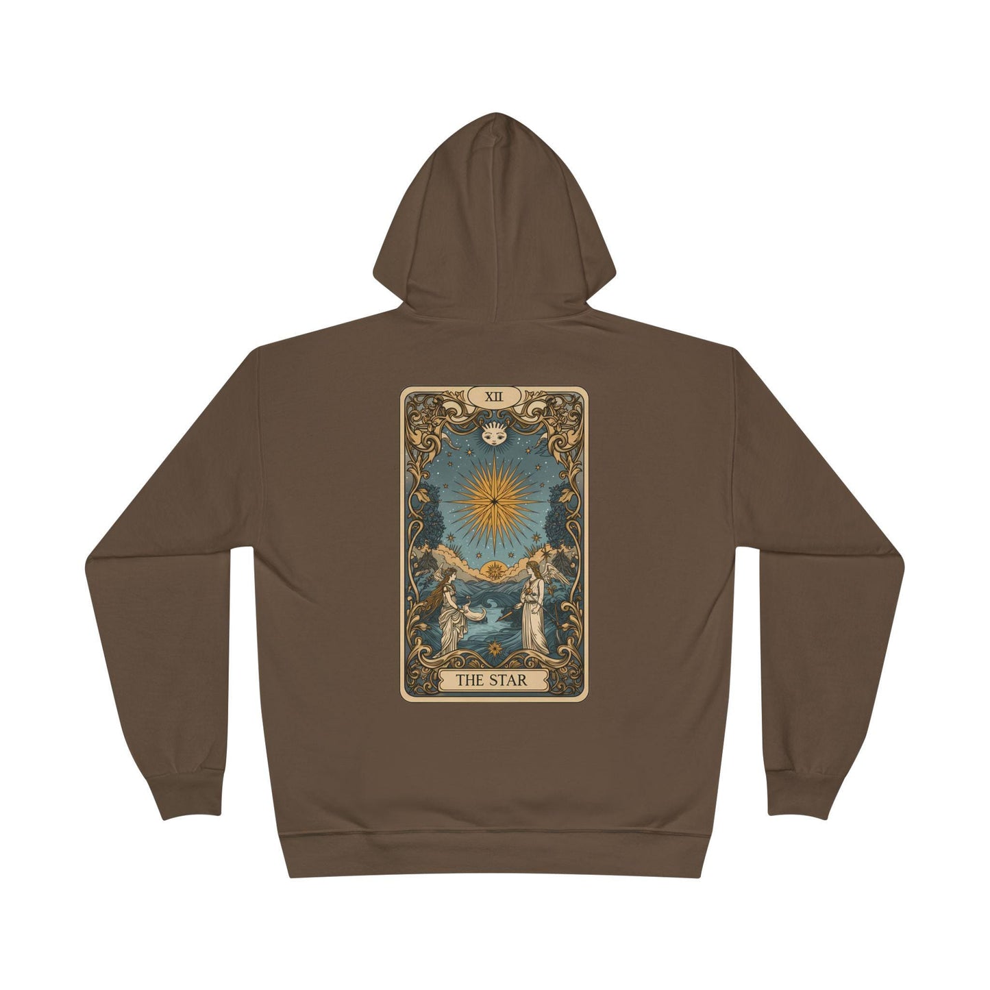 Tarot-themed hoodie with mystic print