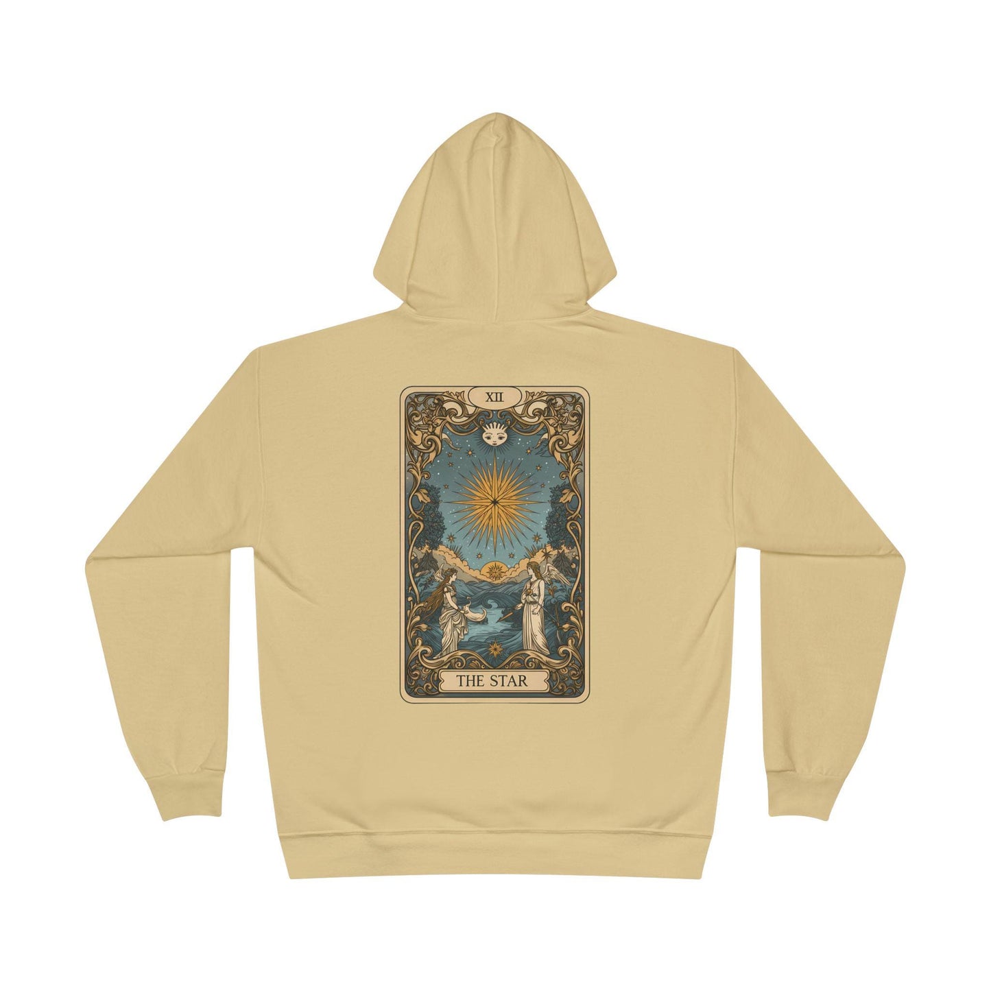 Tarot-themed hoodie with mystic print