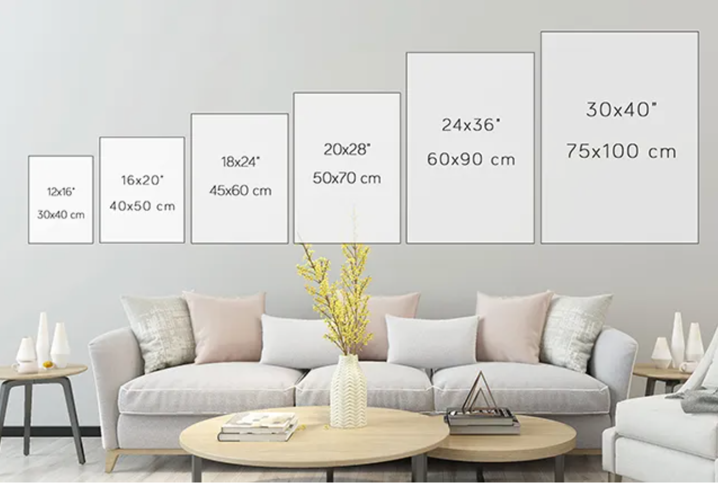 Wildflower Field – Stretched Canvas Wall Art