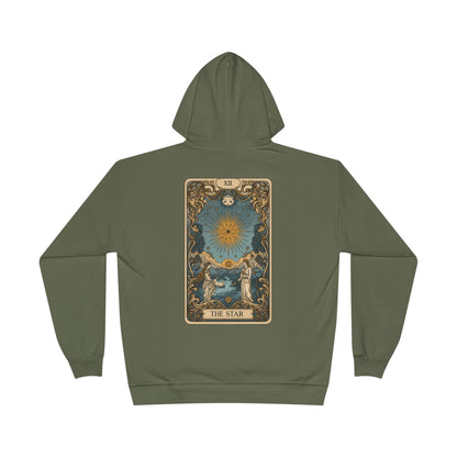 Tarot-themed hoodie with mystic print
