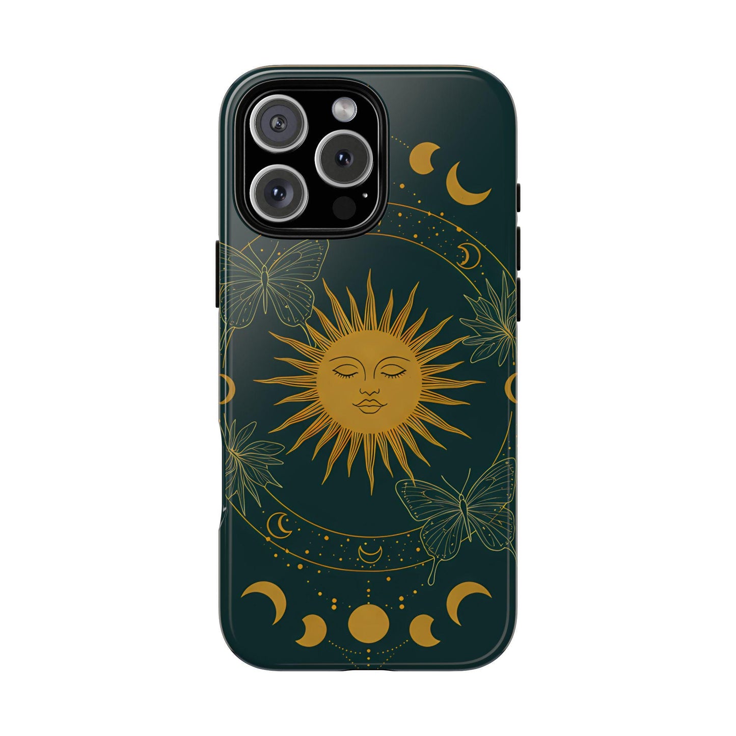 Sun and moon phone case with cosmic style