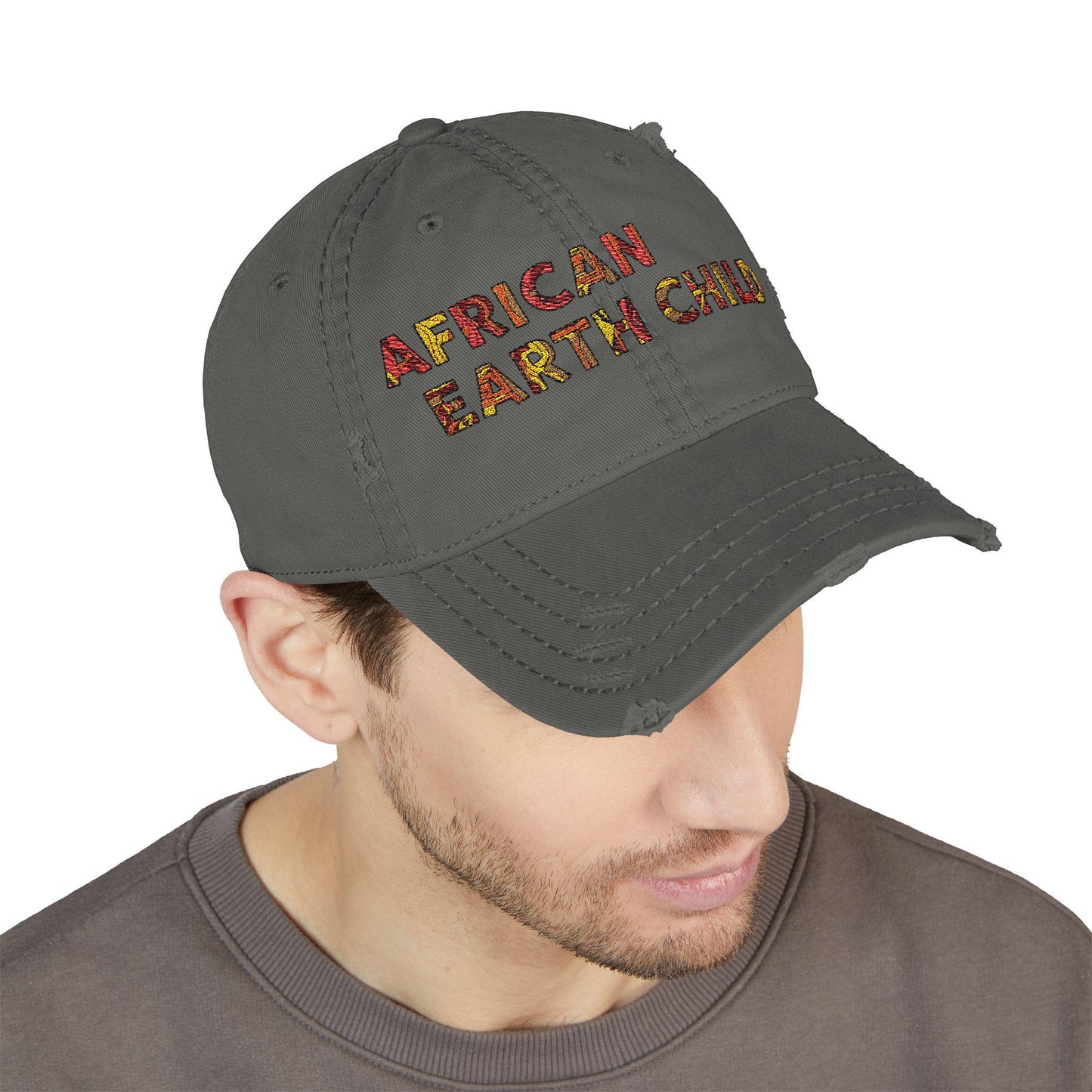 Earth Child Mode – Distressed Dad Hat