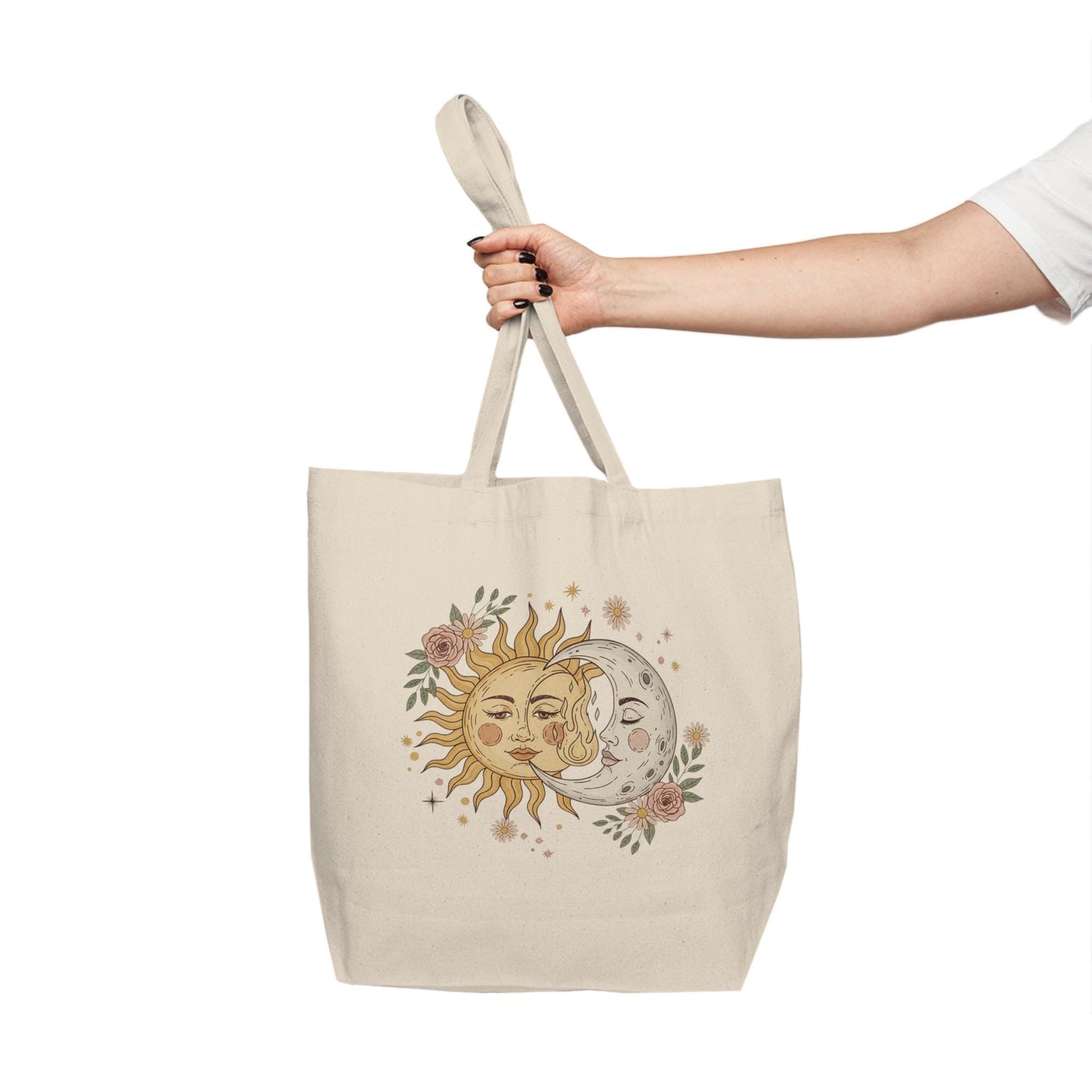Boho Sun & Moon Tote Bag