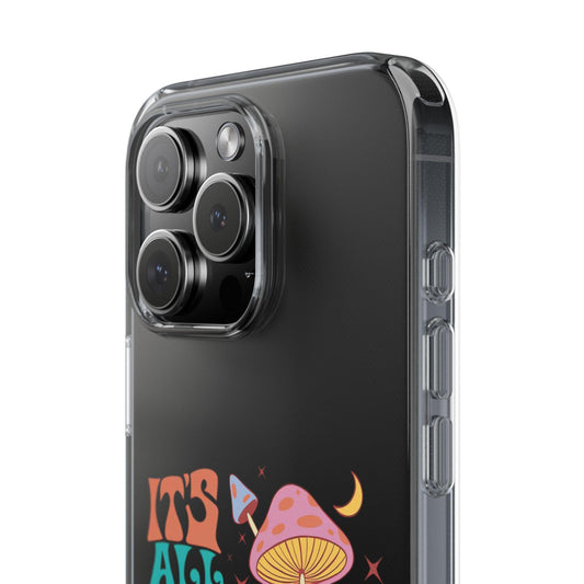 Boho mushroom phone case with whimsical art