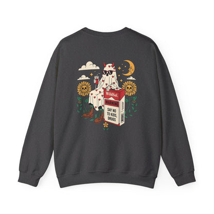 Bold graphic sweatshirt with funky message