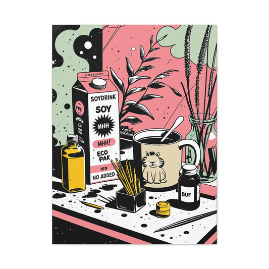 Soy Drink Art Canvas
