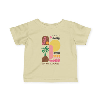 Tropical beach baby t-shirt