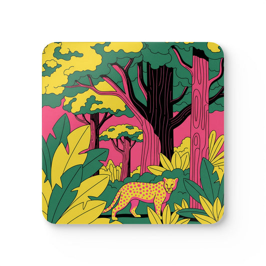 Vibrant Corkwood Coaster Set