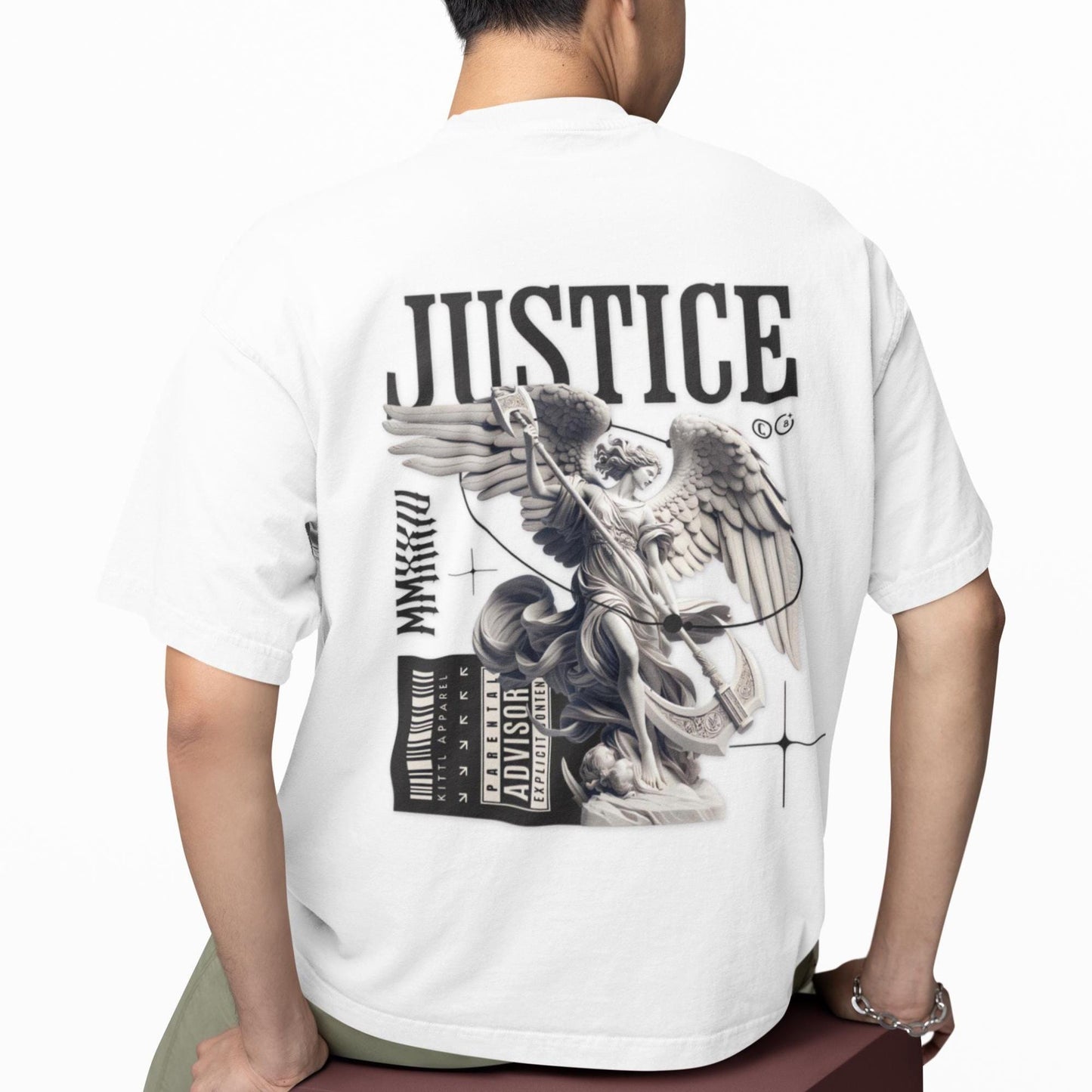 Justice Prevails Greek Statue Tee