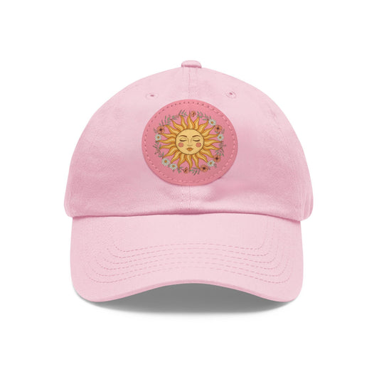 Sunshine dad hat with leather patch