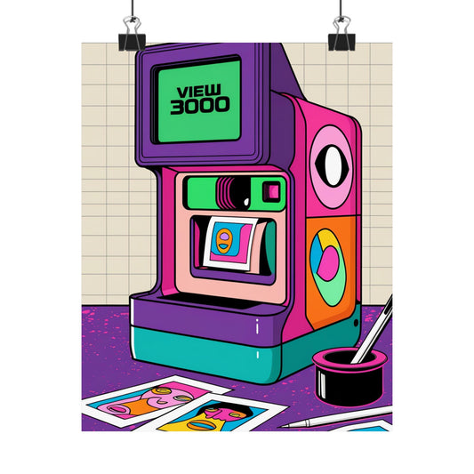 Retro Style Matte Vertical Posters