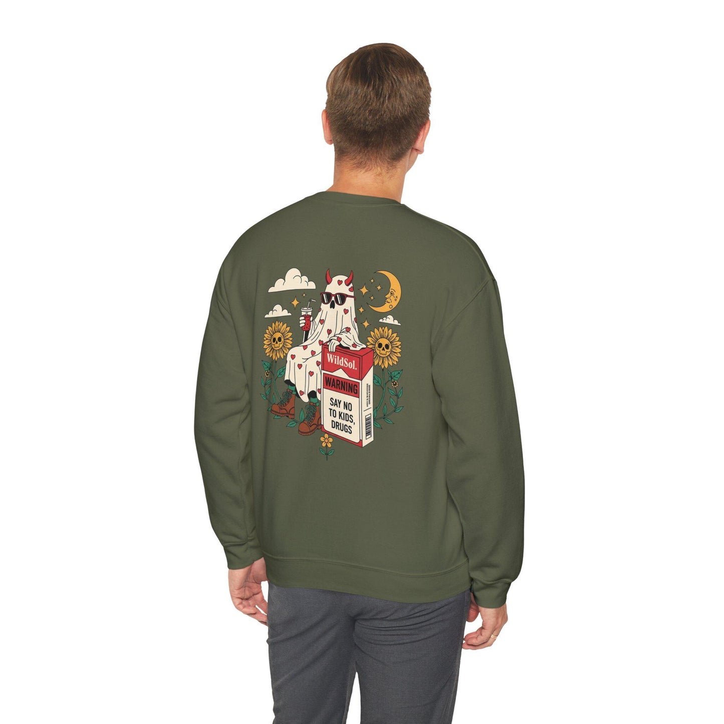 Bold graphic sweatshirt with funky message