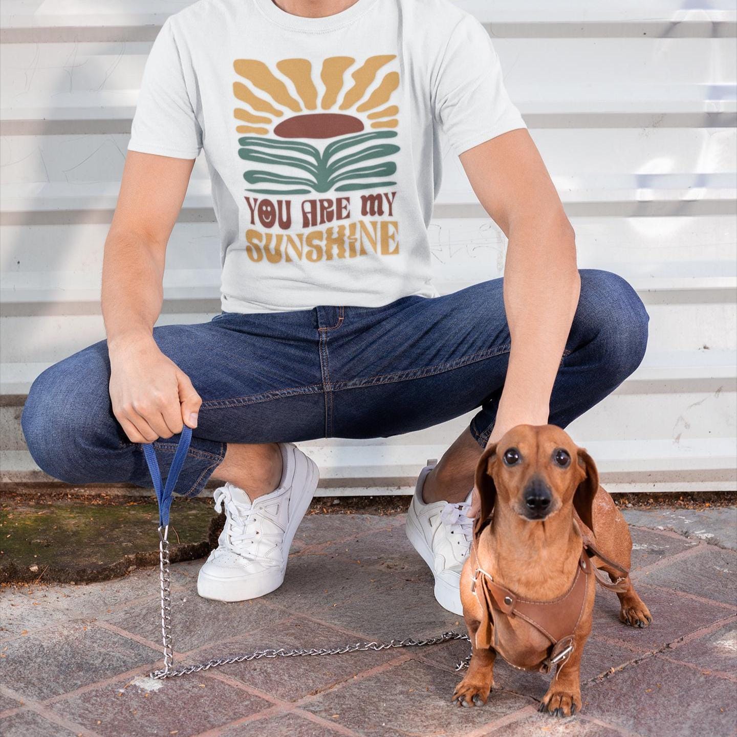 Bright unisex tee with inspiring sunshine design