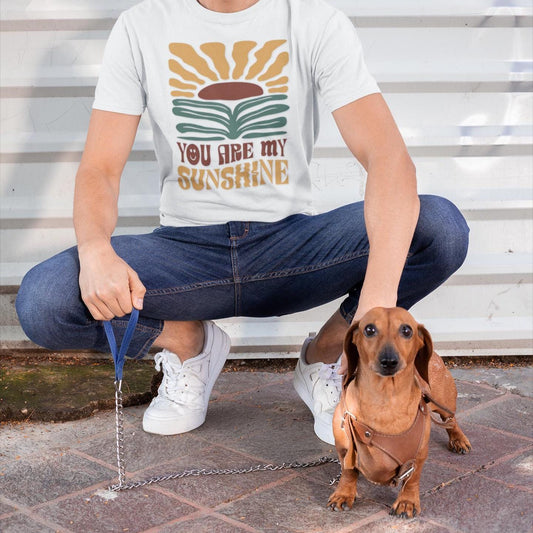 Bright unisex tee with inspiring sunshine design