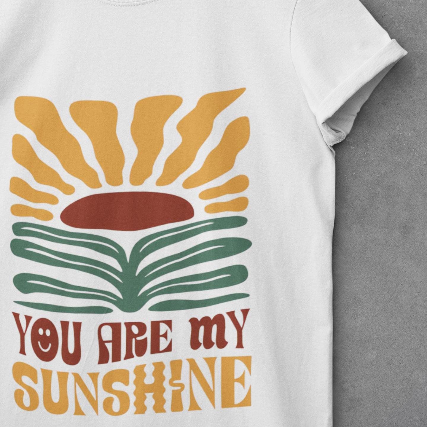 Bright unisex tee with inspiring sunshine design
