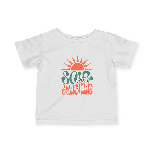 Soul of sunshine baby tee for toddlers