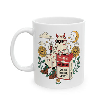 Sunflower Moon Ceramic Mug